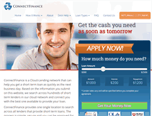Tablet Screenshot of connectfinanceusa.com